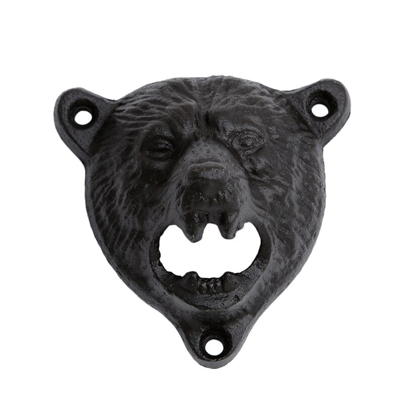 Vintage Gietijzeren Beer Bier Soda Top Opener Wandmontage Glazen Fles Cap Duurzaam Keuken Bar Openers Gereedschap