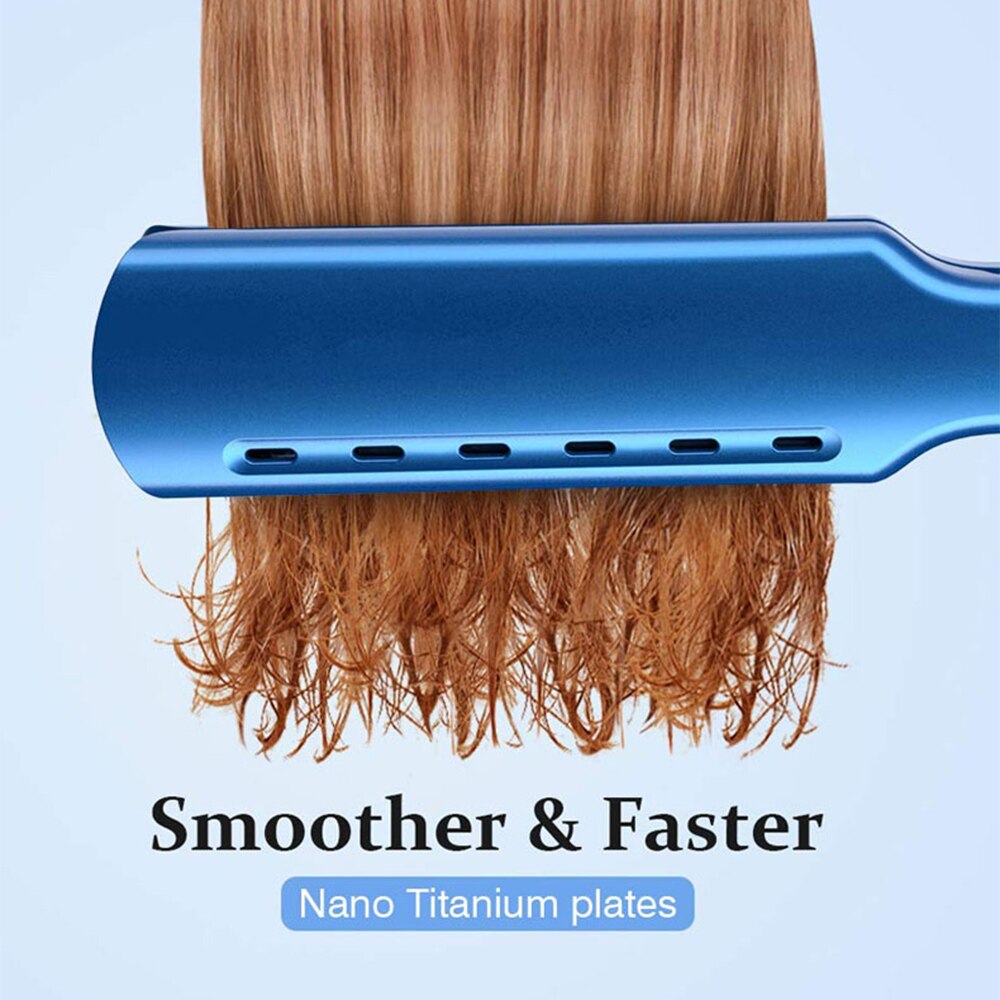 Redresseur de cheveux rapide échauffement cheveux fer ondulation pour cheveux peigne défrisants Nano titane alliage fers
