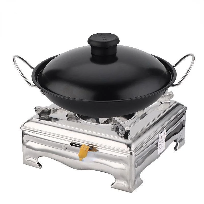 Outdoor Portable Alcohol Stove Drawer Picnic Household Small Restaurant Fire Boiler Dry Hote Boiler for Baking Barbecue Trips