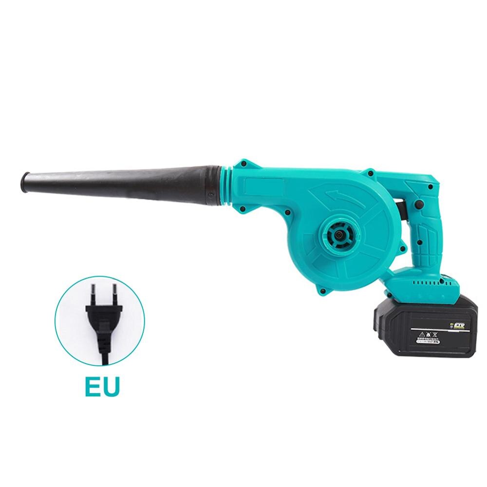 Rechargeable Blower Makita Battery Dedicated Cordless Blower 21V Air Flow Adjustment Vacuum Cleaner Electric Dust Blowing Tool: EU