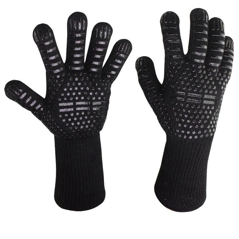 1 stück Wärme beständig handschuhe 500/800 grad Grill ofen hohe temperatur Nicht-Unterhose handschuhe isolierung Anti-verbrühungen Mikrowelle