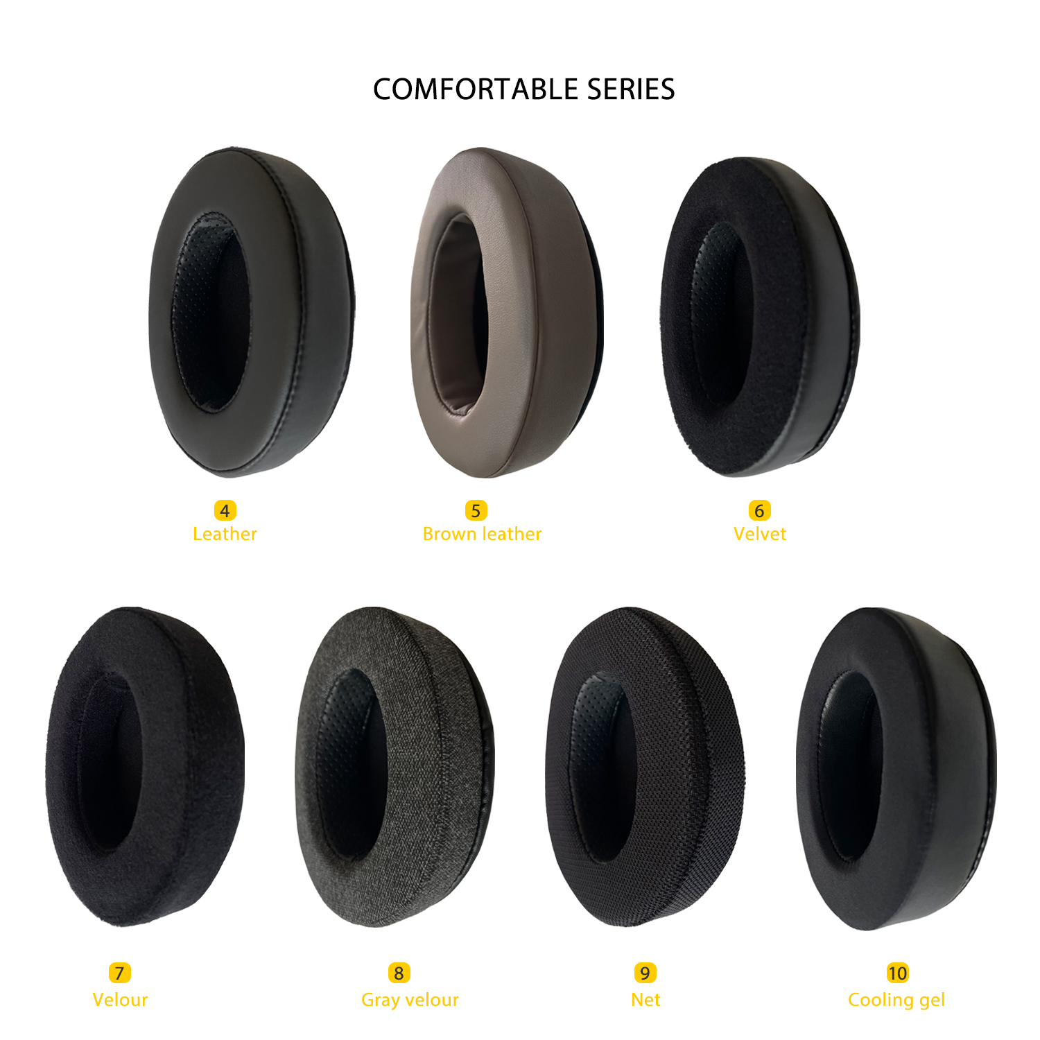DEERVEER – oreillettes de remplacement pour écouteurs Roccat ElO 7.1 AIR, ELO 7.1 USB, ELO X stéréo, coussinets en mousse à mémoire de forme épais