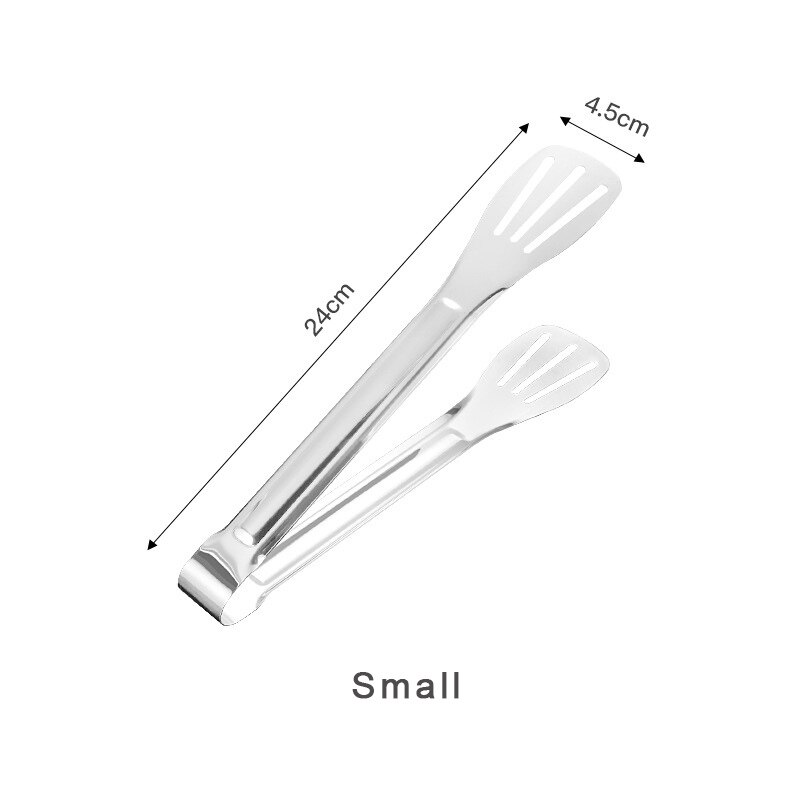 Stainless Steel Cooking Grilling Tongs Extra Long Camp Dutch Oven Tongs for Kitchen Tongs BBQ Clip Food Grade Tongs Barbecue: Small