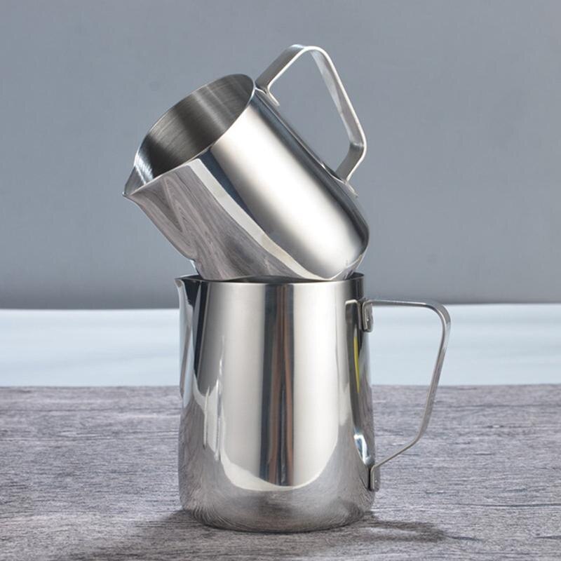 3 Maten Rvs Melk Opschuimen Jug Espresso Koffie Mok Pitcher Barista Craft Koffie Cappuccino Kopjes Latte Pot Keuken Tool