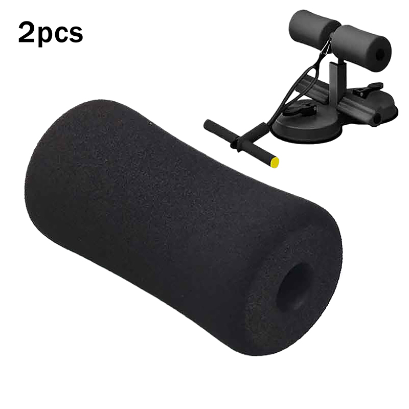 2Pcs Ab Training Sleeve Rolling Foam Roller Gym Exercise Foot Exercise Machines Roller Sit-up Board Hook Foot Foam Fitness Pads