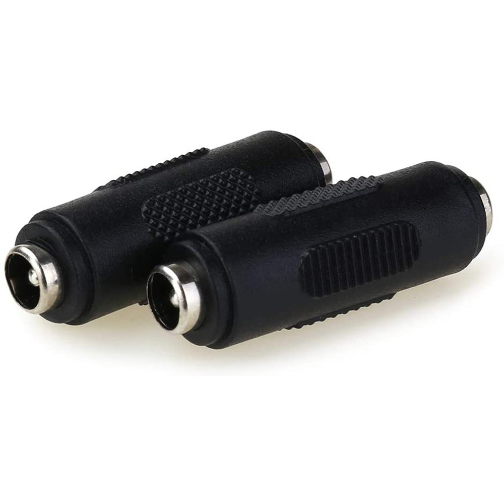 2PACK 12V 5.5mm x 2.1mm DC Power Connector Adapter, 12/24V Female to Female Power Jack Socket for Led Strip CCTV Security Camera