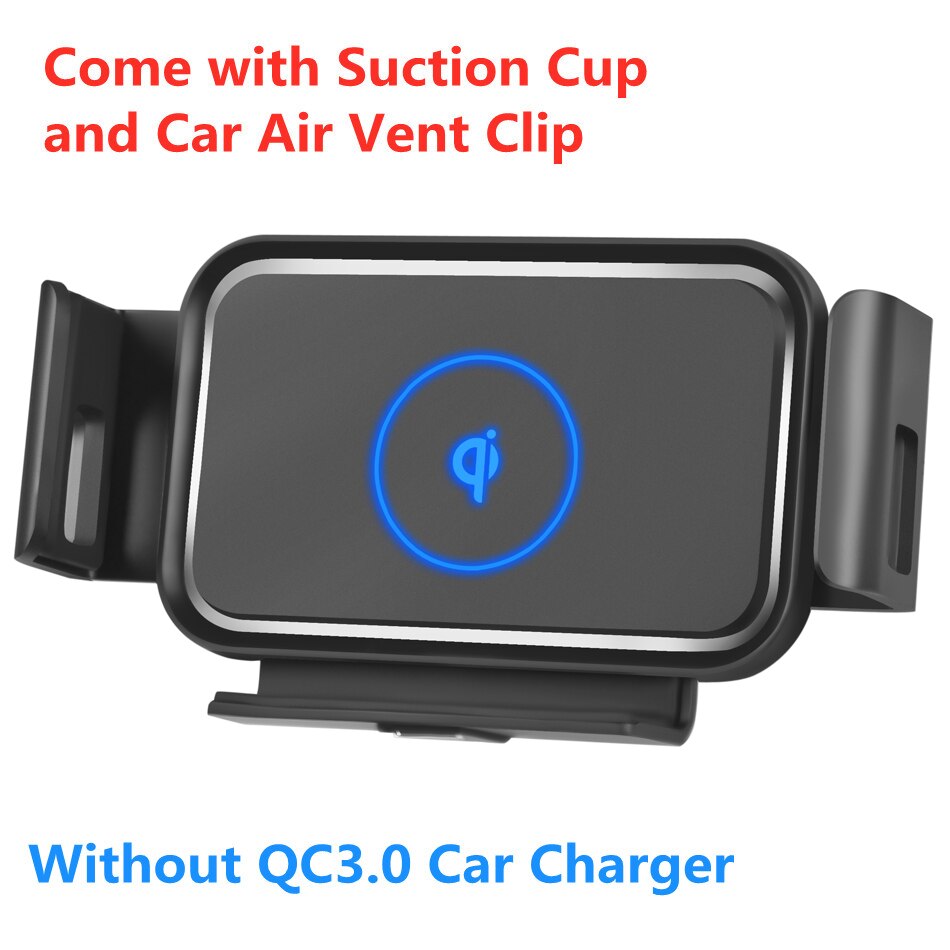 Qi Caricabatteria Da Auto Senza Fili 10W Auto di Serraggio Supporto Del Telefono per Samsung Galaxy Fold Fold2 S10 iPhone XS 11 Max xiaomi Huawei Compagno di X: S2 NO Car Charger