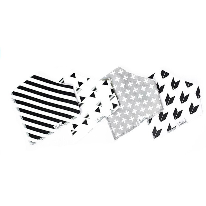 4 stuks baby slabbetjes voor jongens en meisjes, boerdoeken, waterdichte slabbetjes, bandana 's  e06f