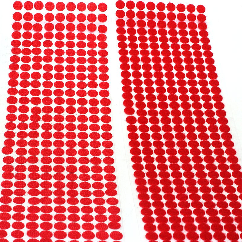 JYMISS DOT Velcro Velcro tape adhesive tape self-adhesive tape small DOTS, tear-pull tape 50Pairs 99Pairs: 10mm Red 99pairs
