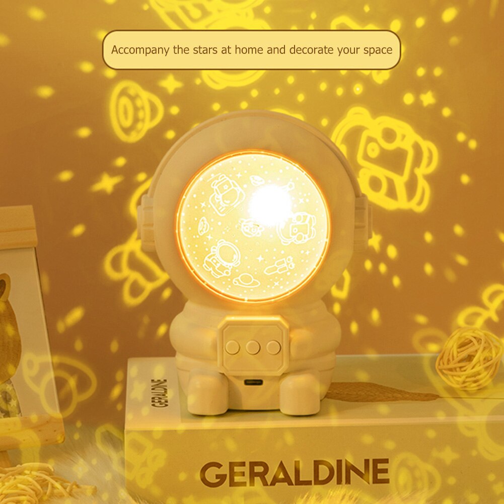 Starry Sky Night Light Star Projector Night Lamp Astronaut Lamp Home Room Decoration Atmosphere Decor Bedroom Decorative