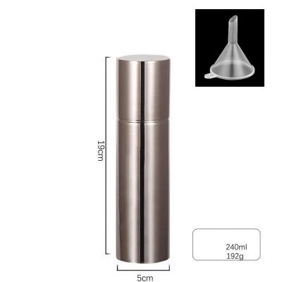 Sprøyte flaske-dispenser bbq-verktøy kjøkken-verktøy eddik olivenolje matlaging rustfritt stål rustfritt stål gryte oliven-pumpe: rose måke-d
