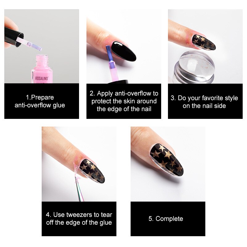 Nail Speciale Anti-Overflow Armor Olie 6 Ml Beginners Nagellak Aids Nail Art Polish Manicure Shield Rand Anti-Overloop Lijm