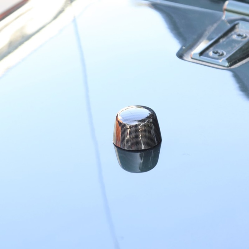 Car Cover Small Round Cover Crash Round Cover Engine Cover Windshield Bumper Cover for Jeep Wrangler JK 2007 Carbon Fiber B