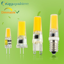 = (K) = LED COB G4 G9 E14 Dimbare Lamp AC/DC 12V 3w 5w 6W 220V LED G4 G9 Gloeilamp voor kroonluchter vervangen halogeen Lamp