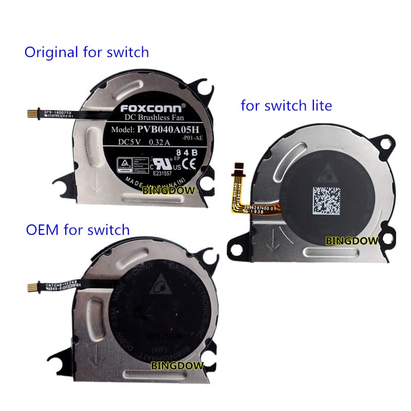 Replacement For NS Switch Built-in CPU Cooling Fan for Nintendo Switch / OLED NS NX Switch Lite Console Repair Parts