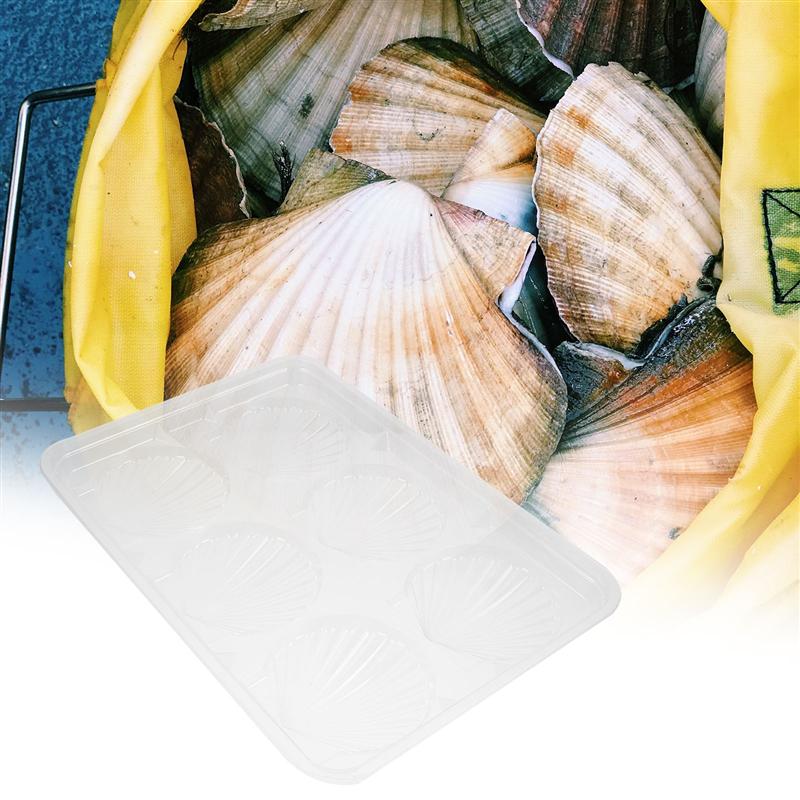 50pcs Packing Box Good Useful Durable Frozen Scallop Box Scallop Packing Box Disposable Scallop Box