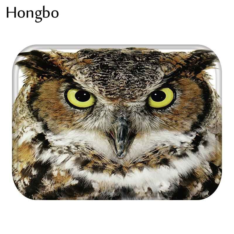 Hongbo-tapis de sol en tigre, motif chien, hibou et chat, antidérapant, pour porte, paillasson extérieur, cuisine, salon