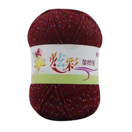 4 nici miękka dzianina szydełka nici akrylowe ręcznie przędzy wełnianej hak linia buta DIY akcesoria do szycia wielokolorowy: Purple Red