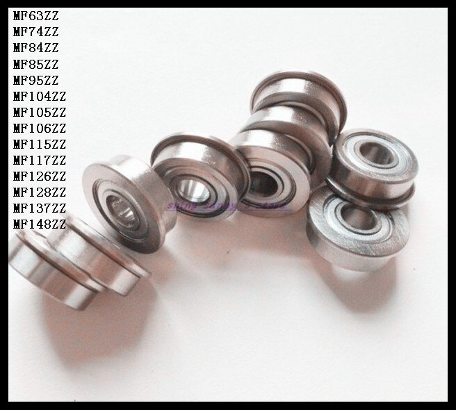 10 stks/partij MF63ZZ, MF74ZZ, MF83ZZ, MF84ZZ, MF85ZZ Flenslager Dunne Wand Groefkogellager Radiale Kogellager Gloednieuwe