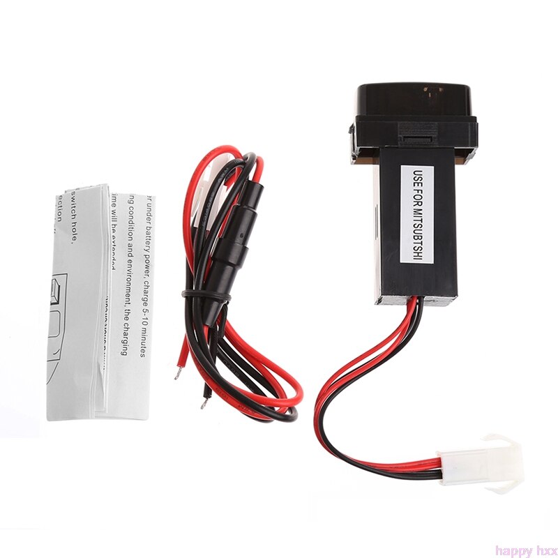 5V 2.1A Usb Interface Socket Auto Smartphone Lader Voltage Meter Voor Mitsubishi
