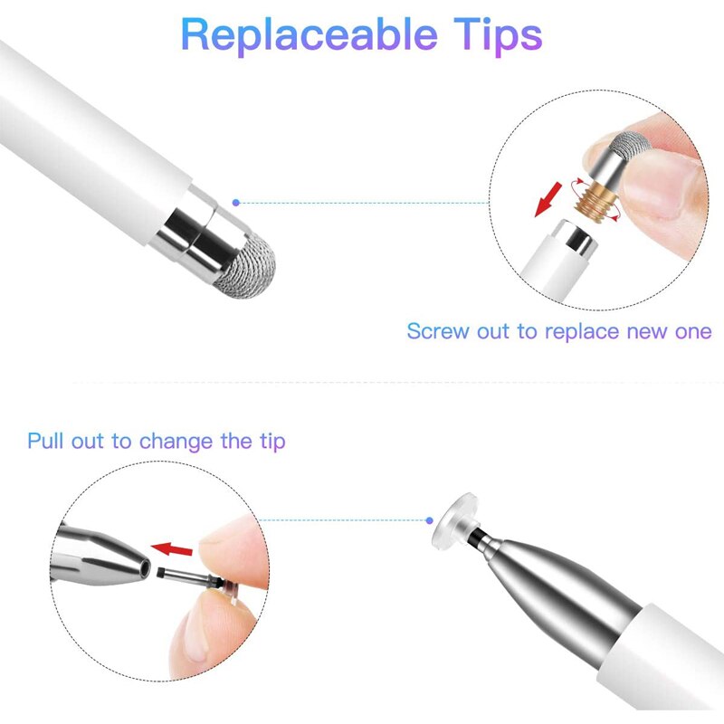 Stylet magnétique universel, 2 en 1, pour écran tactile, pour tous les iPad, iPhone, Huawei, Android, Xiaomi, Pad 5