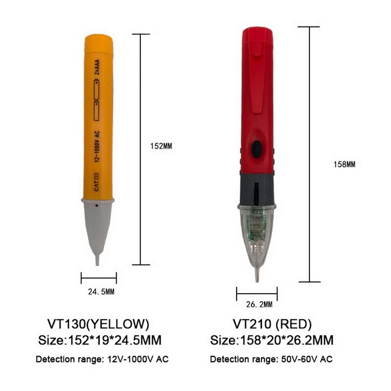 Non-contact Test Pen Detector With LED Flashlight Electric Tester Home Safety Induction Electric Test Pen