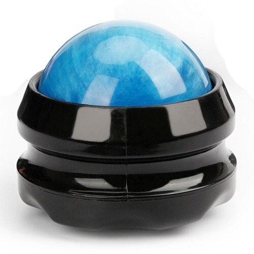 Pelota de masaje para Crossfit, alivio del dolor muscular, palma, brazo, cuello, espalda, rodillo para relajación, pelotas de Fitness: Azul
