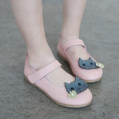 JY Frühjahr freundlicher Mädchen lässig schuhe mädchen PU prinzessin katze schuhe 21-30 368 weiß rosa TB02: Rosa / 24