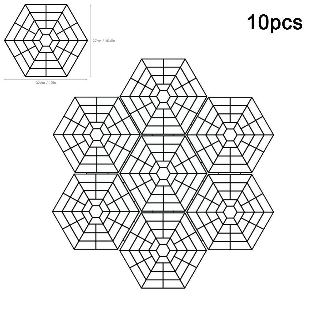 10 Packs Pond Guard Netting Pond Protective Net Plastic Pool Fish Net Protector Floating Heron Deterrent Grid Cover For Bir B6u6