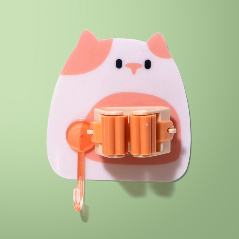 A189 Cartoon No Punch Mop Clip Home Plastic Wall M... – Vicedeal