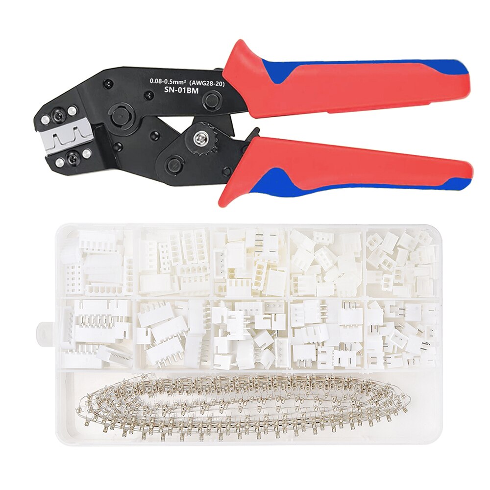 SN-01BM Krimptang Dupont Termianls Handgereedschap Set-2.54mm Dupont Connector En Crimp Pins 2.54Mm JST-XH Connector Clamp Kit: SN-01BM 460PCS