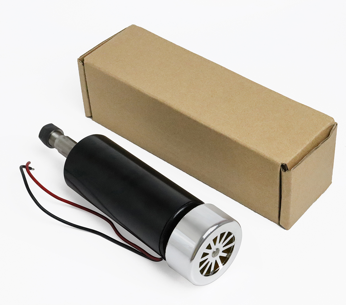 Produktbild von 500W CNC Spindel – Luftgekühlt, ER11 Spannzange, 52 Mm Klemmung, 12.000 U/min, 400V, Inkl. Halterung & Netzteil – Für Gravier- & Fräsarbeiten