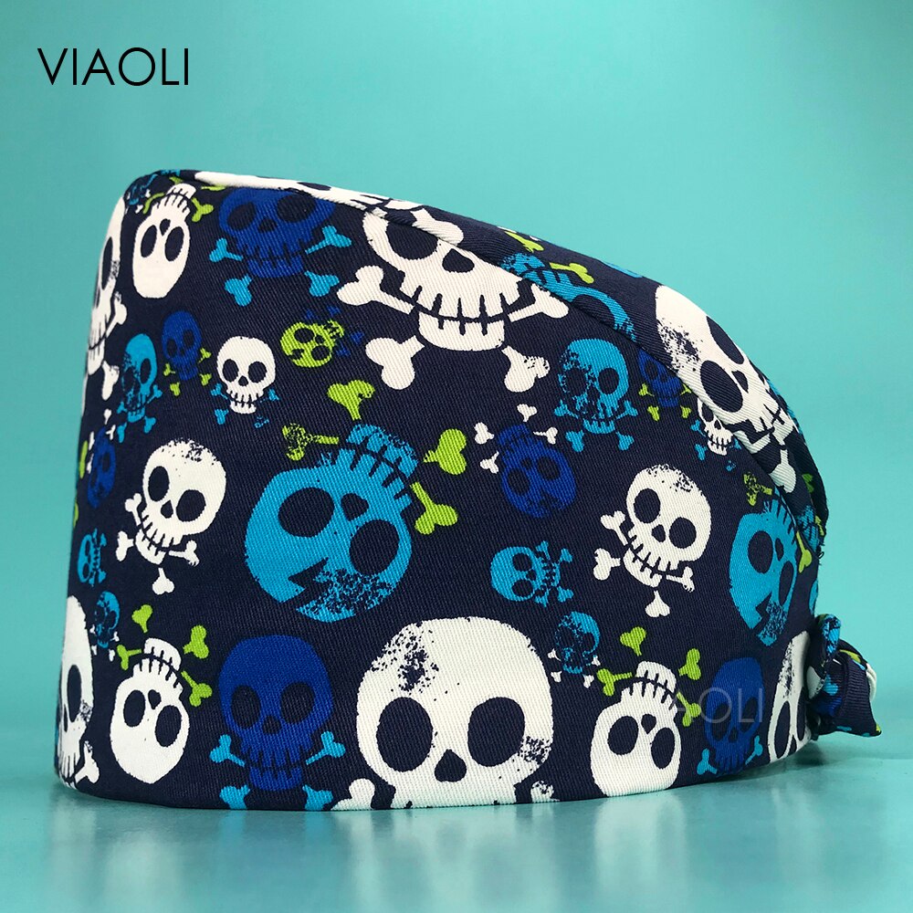 Casquette de travail en coton pour femmes, accessoire de soins infirmiers, réutilisable, anti-poussière de laboratoire: 22118