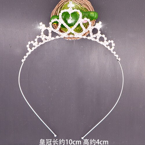 Børns kronehårbøjlesmykke prinsesse børns pige krystalkronesmykke hårkort dejlige: 5
