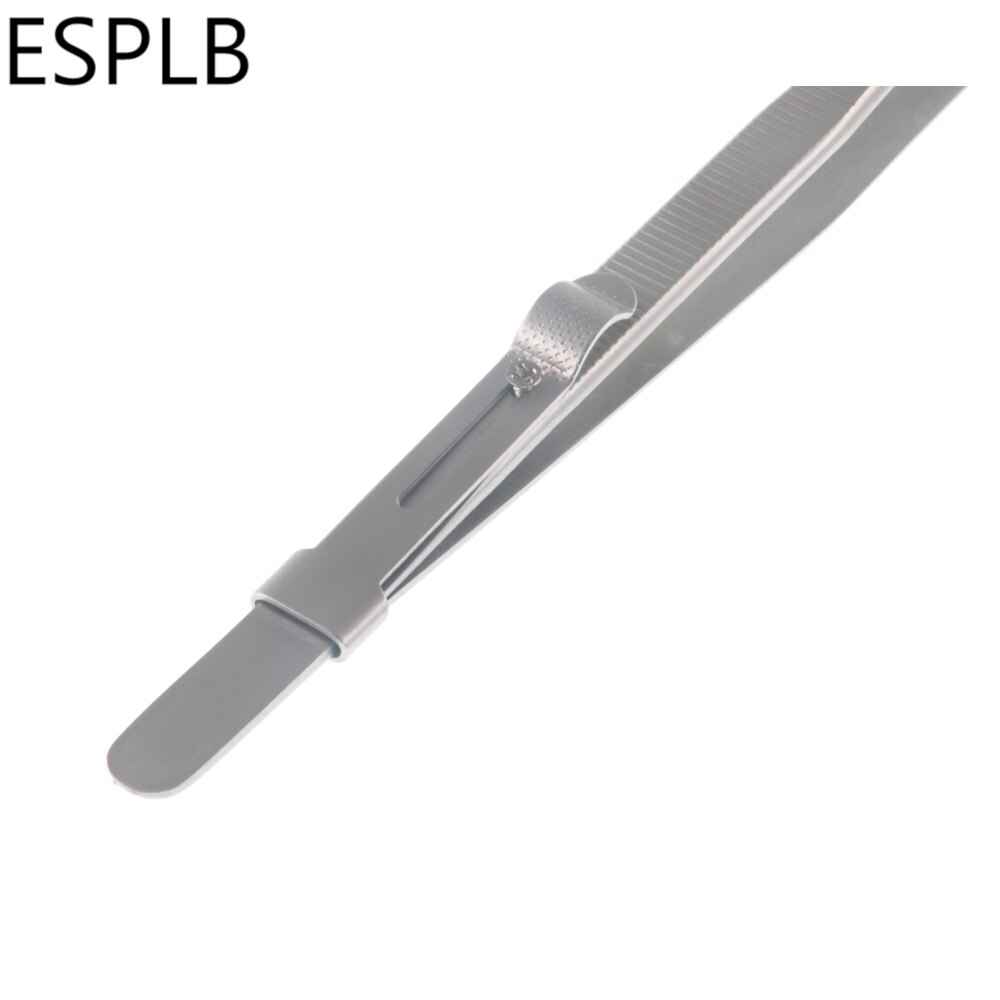 6'' Lock Tweezers Precision Slide Straight Tip Tweezers Anti Static Component Electronics Jwelery Tiny Repair Tools