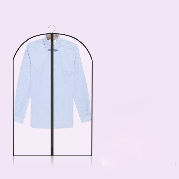 Transparent Clothes Dust Covers Clear Suit Bag Case Garment Coat Zipper Organizer Cover For Home Wardrobe Storage Protection Bag: B / 60X120cm