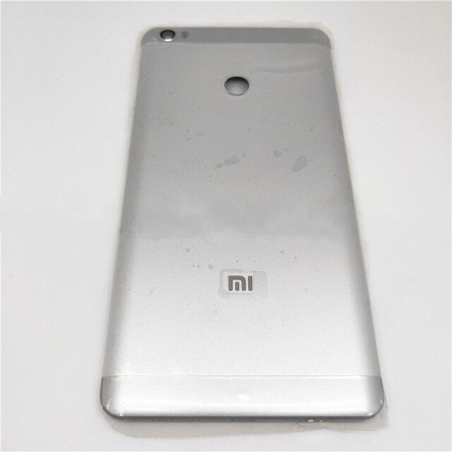 For Xiaomi Mi Max / Mi Max 2 Metal Back Battery Door Rear Housing Cover Case Replacement Parts: Mi Max Silver