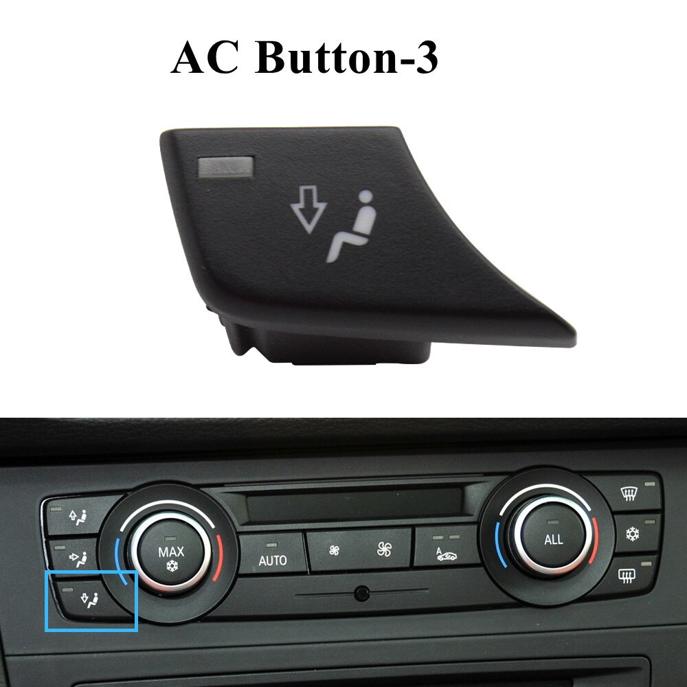 Auto Heater Climate Control Fan Volume Airconditioning Knop Luchtcirculatie Knop Voor Bmw 1 3 X1 X3 E81 E90 e91 E92 E84 F25: Button-3