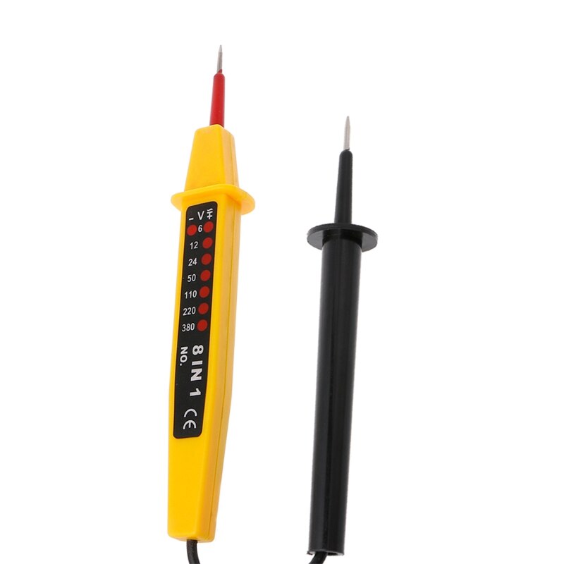 8 In 1 Voltage Tester AC DC 6-500 V Auto Elektrische Spanning Tester Pen Detector