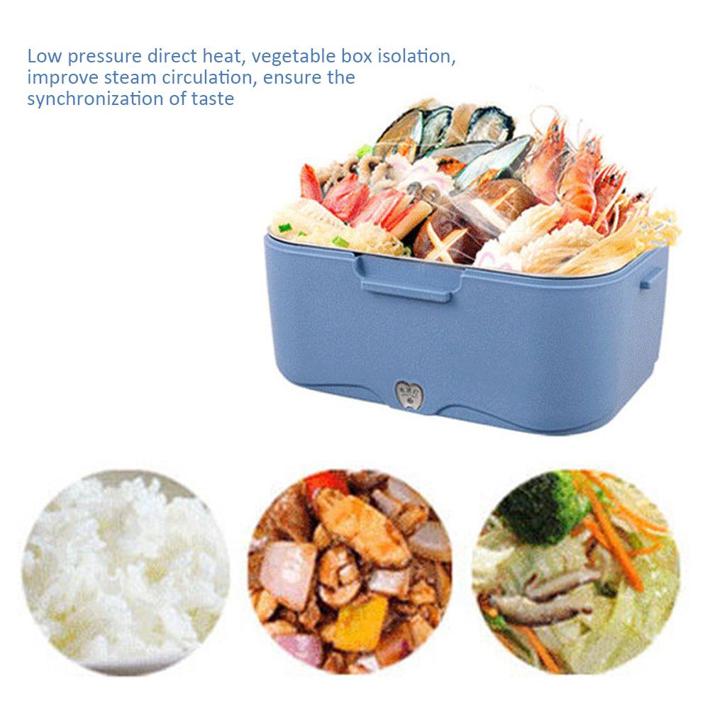 12/24V 1.5L Portable Car Heating Lunch Box Car Electric Lunch Box Plug-In Insulation Food Warmer For Driver