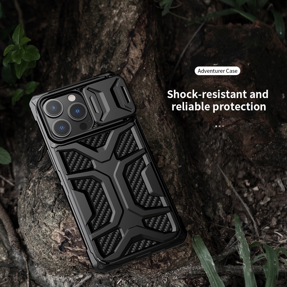 Nillkin Avonturier Case Voor Iphone 13 Pro Max Schokbestendig Airbag Case Outdoor Sport Tpu + Pc Zware Camera Bescherming Terug cover