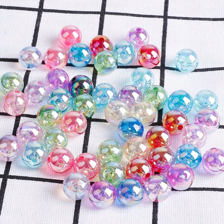 50pcs 8Mm Glass Ball Cream Cattle Small Marbles Pat Toys Parent- Child Beads Console Game Pinball Machine of Bouncing Ball