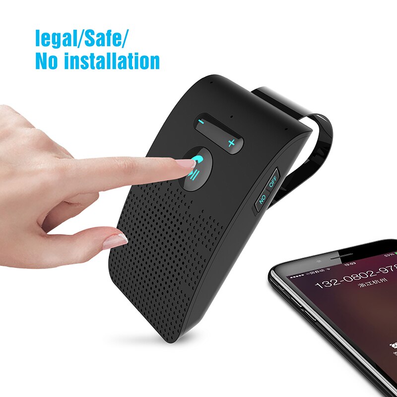 ! Car bluetooth handsfree kit sun visor wireless Speakerphone multi-point hands free speaker manos libres coche sp09