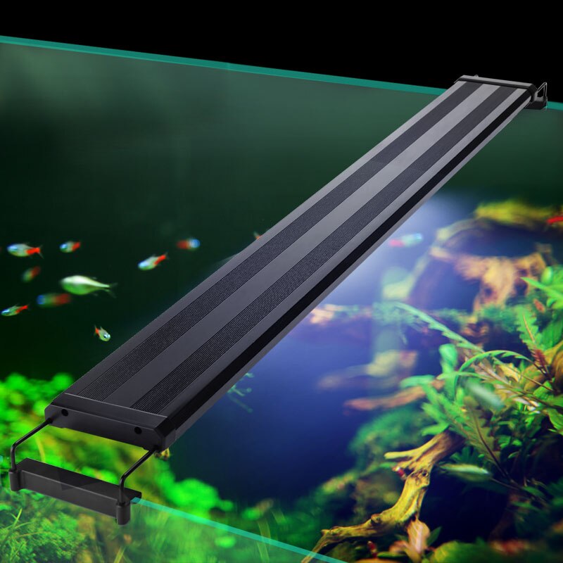 Akvarielys LED 29-72cm - Lys til Vandplanter og Fisketank med Udtrækkelige Beslag