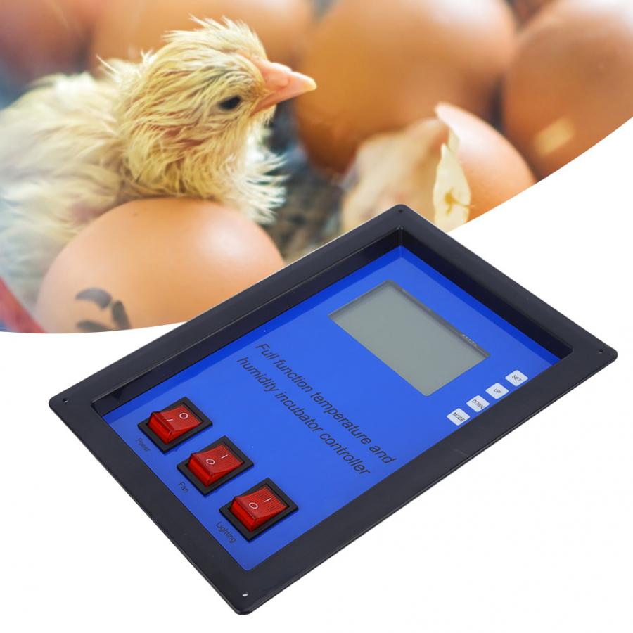 Pro Egg Incubator Intelligent Temperature Humidity Controller Multifunction Automatic Incubator 180-240V
