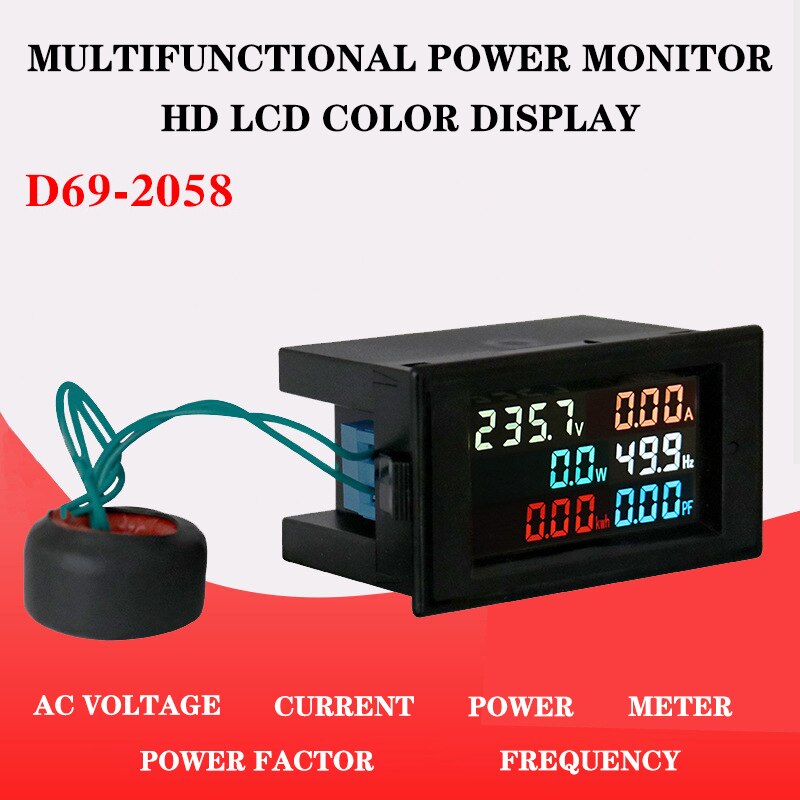 D52-2048 din-rail ampèremeter voltmeter stroommete