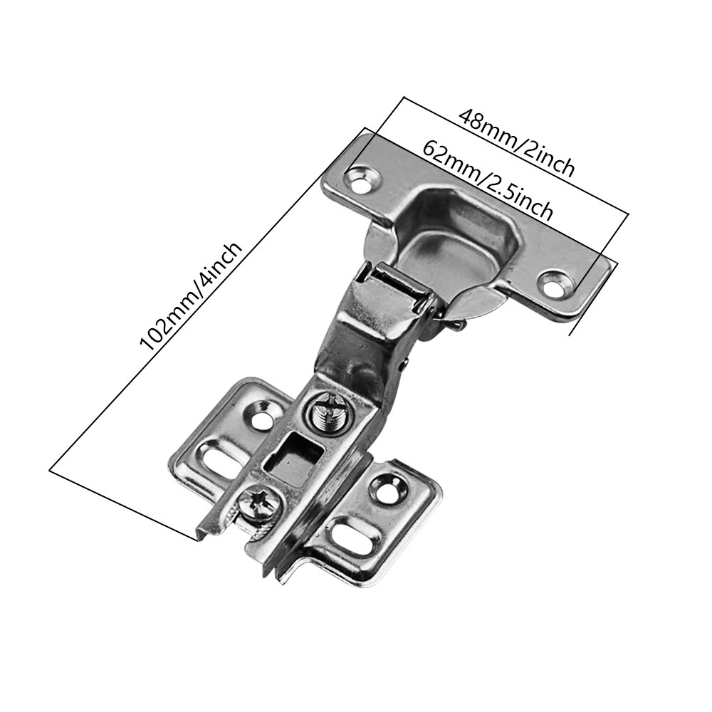 De acero inoxidable bisagra de acero para armario puerta bisagras hidráulicas amortiguador Cierre Suave para armario de muebles accesorios de Hardware
