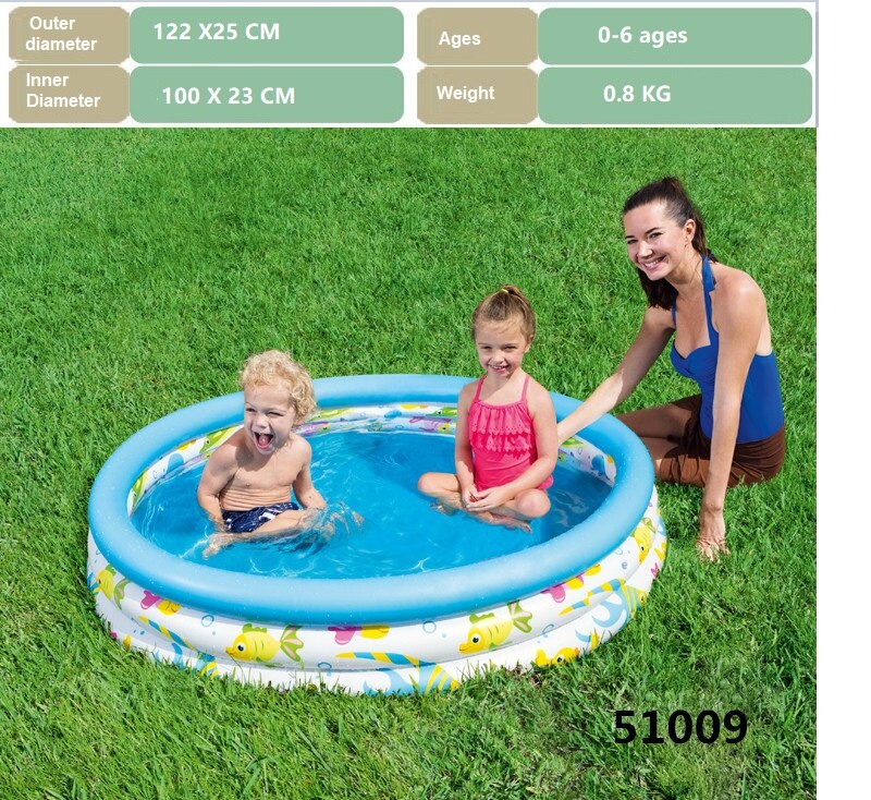 Bambino piscina gonfiabile per bambini piscina per bambini vasca da bagno mare piscina di palline anello di nuoto: 51009