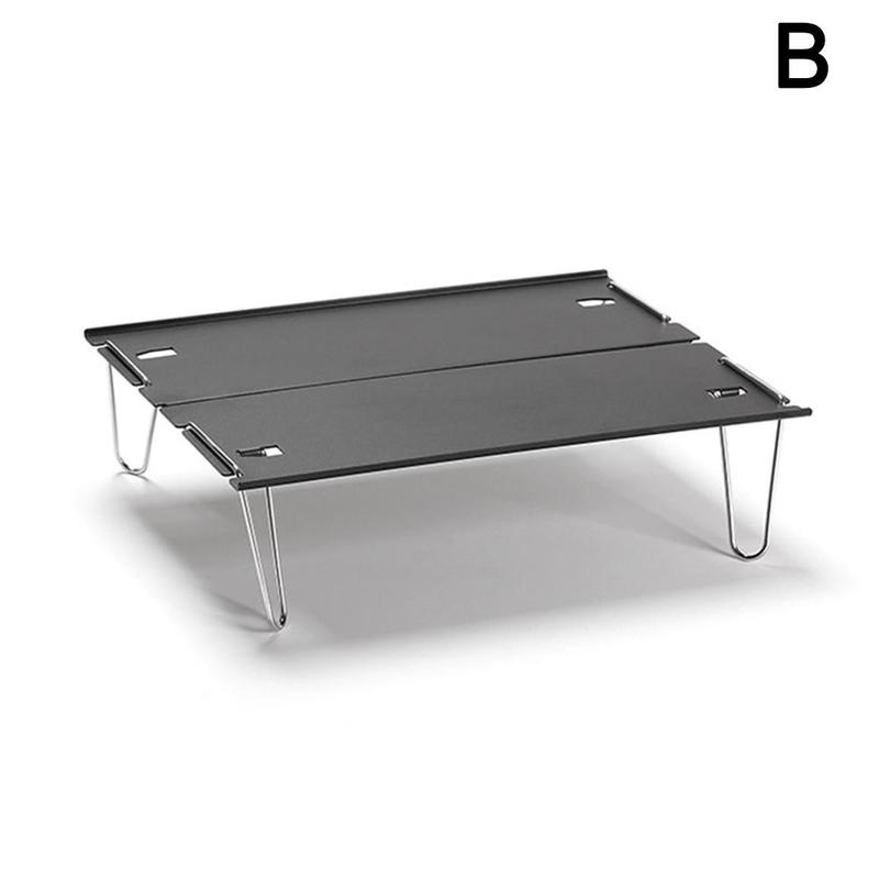 Camping Bequem Klapptisch Ich bin Freien Aluminium Platte Tee Camping Werkzeug Tabelle Tabelle Spleißen Grill Tisch Mini Camping I1M7: Schwarz