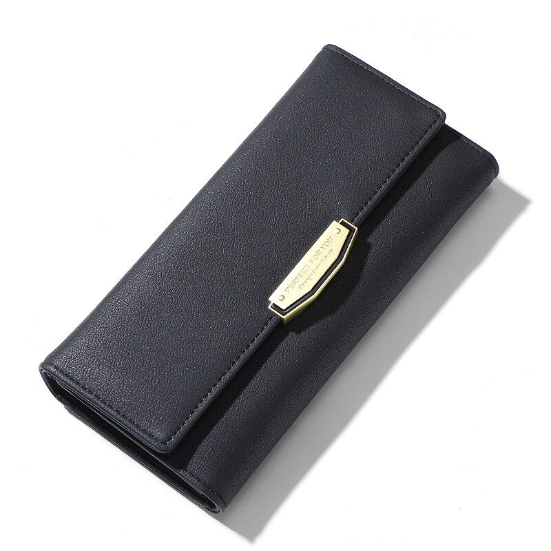 WEICHEN Large Capacity Trifold Women Wallet Brand Female Wallets Long Clutch Purse Leather Hand bag Brand Carteira